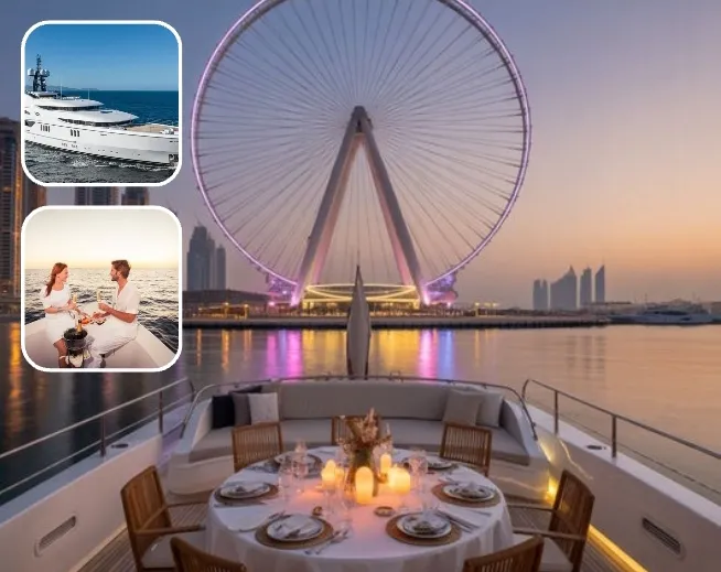 Private yacht dinner Dubai experience